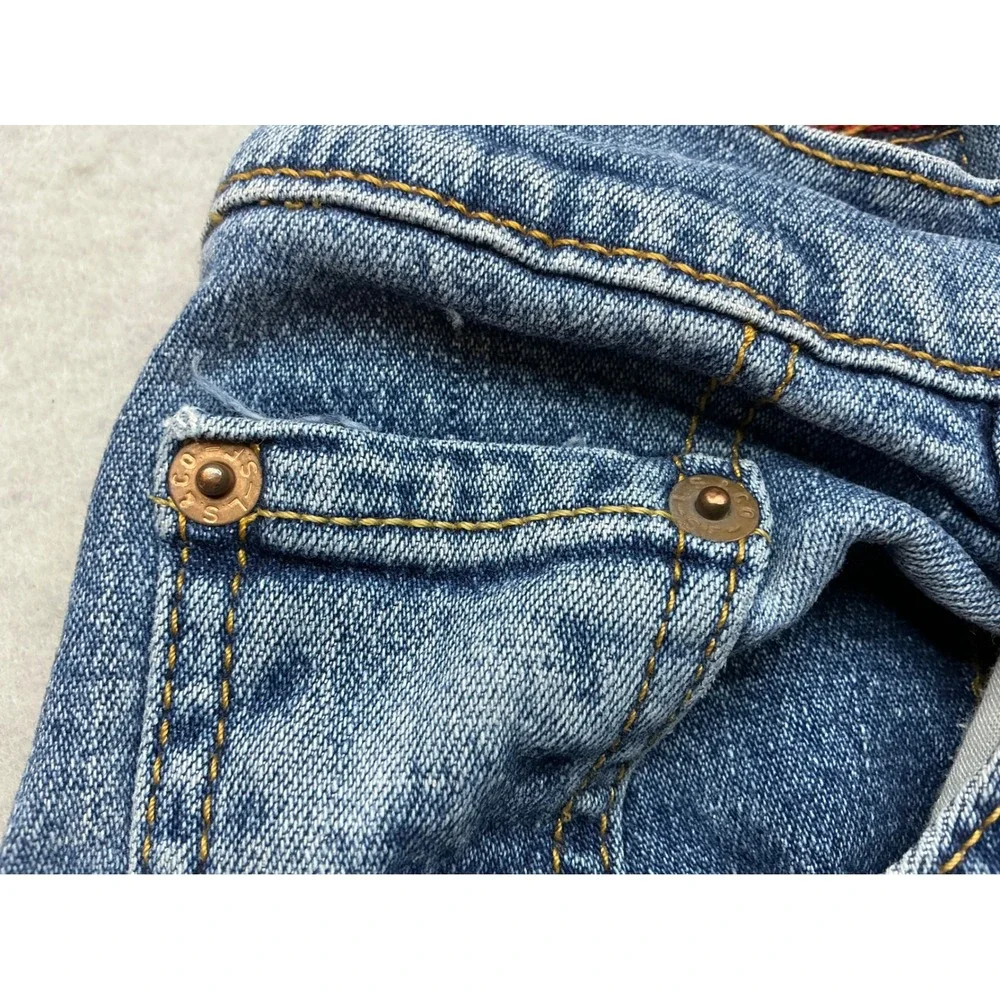 Levi's Straight Leg Jeans Medium Wash Blue‎ Denim Mens Size 34x31 Casual